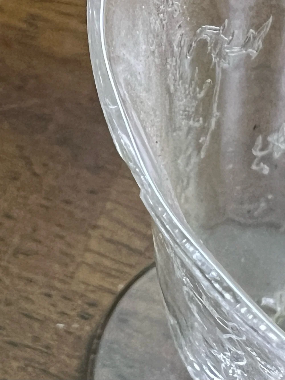 Fostoria-Elegant Etched Glass Sorbet Goblets - Set of 6, Clear
